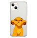 Чехол прозрачный Print Lion King для iPhone 14 Plus Simba Evil
