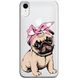 Чохол прозорий Print Dogs для iPhone XR Happy Pug купити