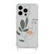 Чехол прозрачный с ремешком Print Leaves для iPhone 7 | 8 | SE 2 | SE 3 Face - ash-mobile.com.ua - фото 1