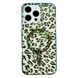 Чехол Transparent Print with MagSafe для iPhone 16 Leopard Green - ash-mobile.com.ua - фото 1