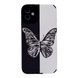 Чохол Ribbed Case для iPhone 11 Big Butterfly Black/White купити