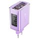 МЗП Acefast A45 Exploration series PD65W GaN (2Type-C + USB) Purple alfalfa