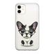 Чехол прозрачный Print Dogs для iPhone 12 MINI Glasses Bulldog Black купить