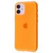 Чехол Crystal color Silicone Case для iPhone 12 MINI Orange
