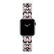 Ремешок Chanel Leather для Apple Watch 38mm | 40mm | 41mm Silver/Pink