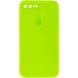 Чехол Silicone Case FULL+Camera Square для iPhone 7 Plus | 8 Plus Party Green