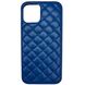 Чохол Leather Case QUILTED для iPhone 12 Midnight Blue купити
