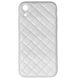 Чехол Leather Case QUILTED для iPhone XR White купить