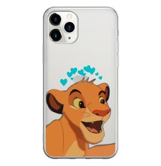 Чохол прозорий Print Lion King для iPhone 14 PRO Simba Love Blue