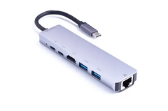 Перехідник для Macbook USB-хаб ZAMAX 6-в-1 купити