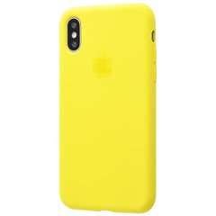 Чохол Silicone Case Full для iPhone XS MAX Canary Yellow купити