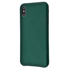 Чохол Leather Case GOOD для iPhone X | XS Forest Green купити