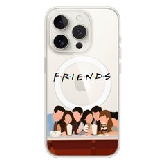 Чохол прозорий Print FRIENDS with MagSafe для iPhone 11 PRO Cafe купити