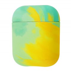 Чохол для Airpods 1|2 Watercolor Case Yellow/Green