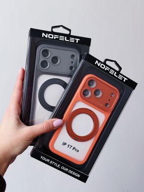 Чохол Nofelet Optic Ring with MagSafe для iPhone 16 PRO Black - ash-mobile.com.ua - фото 5