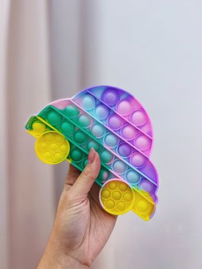 Pop-It игрушка Car (Автомобиль) Green/Yellow/Light Pink купить