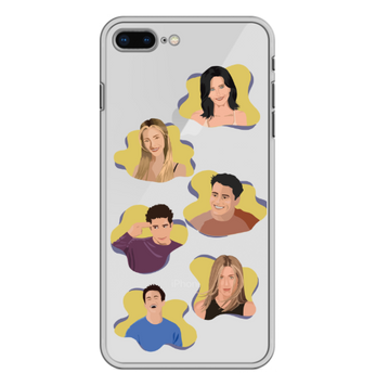 Чохол прозорий Print FRIENDS для iPhone 7 Plus | 8 Plus Smile - ash-mobile.com.ua - фото 1
