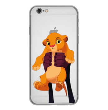 Чохол прозорий Print Lion King для iPhone 6 Plus | 6s Plus Simba King - ash-mobile.com.ua - фото 1