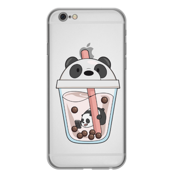 Чохол прозорий Print SUMMER для iPhone 6 Plus | 6s Plus Panda Сocktail - ash-mobile.com.ua - фото 1