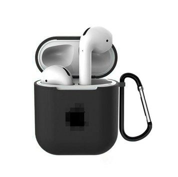 Чохол (яблуко) для AirPods 1 | 2 Charcoal Grey - ash-mobile.com.ua - фото 1