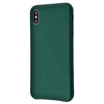 Чохол Leather Case GOOD для iPhone X | XS Forest Green - ash-mobile.com.ua - фото 1