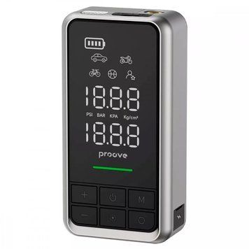 Пусковий Пристрій (2 in 1 + Насос Proove Air Jump) 10400mAh 1000A Black - ash-mobile.com.ua - фото 1