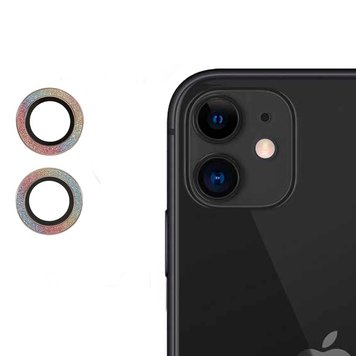 Защитное стекло на камеру Diamonds Lens для iPhone 11 | 12 | 12 MINI Rainbow - ash-mobile.com.ua - фото 1