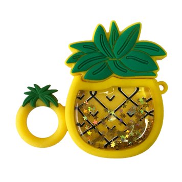 Чохол 3D для AirPods 1 | 2 BIG HERO PINEAPPLE з блискітками - ash-mobile.com.ua - фото 1