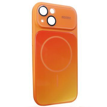 Чехол Gradient Glass MagSafe case для iPhone 15 Starry Orange - ash-mobile.com.ua - фото 1