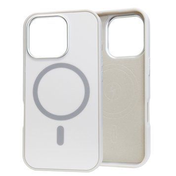 Чохол Nofelet Tech with MagSafe для iPhone 16 PRO MAX Light Gray - ash-mobile.com.ua - фото 1