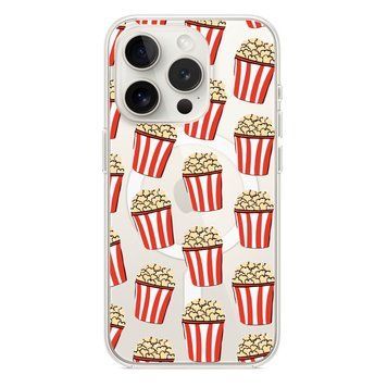 Чохол прозорий Print FOOD with MagSafe для iPhone 11 PRO MAX Popcorn - ash-mobile.com.ua - фото 1