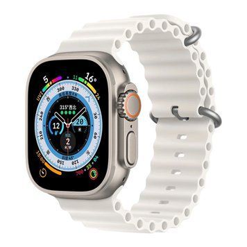 Ремінець Ocean Band для Apple Watch 42mm | 44mm | 45mm | 46mm | 49mm White - ash-mobile.com.ua - фото 1
