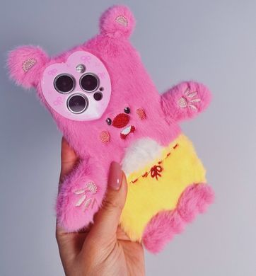 Чохол Cute Rabbit Plush Case для iPhone X | XS Pink купити