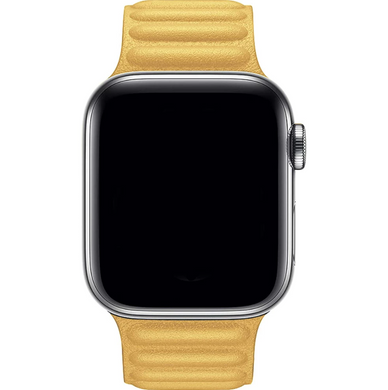 Ремінець Leather Link для Apple Watch 42/44/45/49 mm Yellow купити