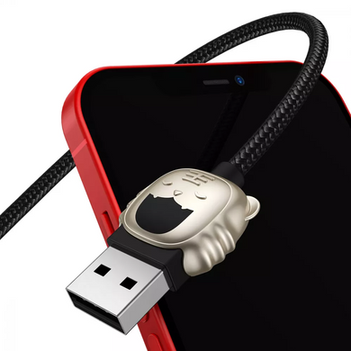 Кабель Baseus Year of the Tiger 3 in 1 USB (Micro USB+Lightning+Type-C) 3.5A (1.2m) Red купити