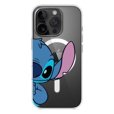 Чохол прозорий Print Blue Monster with MagSafe для iPhone 17 PRO Half