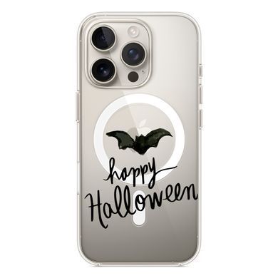 Чехол прозрачный Print Halloween with MagSafe для iPhone 16e | 17e Happy Halloween - ash-mobile.com.ua - фото 2