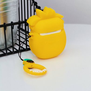 Чехол 3D для AirPods 1 | 2 BIG HERO PINEAPPLE с блестками - ash-mobile.com.ua - фото 3