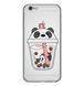 Чехол прозрачный Print SUMMER для iPhone 6 Plus | 6s Plus Panda Сocktail купить