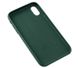 Чохол Leather Case GOOD для iPhone X | XS Forest Green