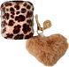 Чехол Leopard Heart для AirPods 1 | 2 Transparent Brown