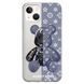 Чехол прозрачный Print Robot Bear для iPhone 14 Plus Lavender Grey - ash-mobile.com.ua - фото 1