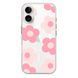 Чохол прозорий Print Flower Color with MagSafe для iPhone 17 Pink