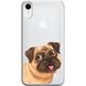 Чохол прозорий Print Dogs для iPhone XR Dog купити
