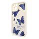 Чехол Wilkins Case для iPhone 15 Butterfly Biege/Blue - ash-mobile.com.ua - фото 1