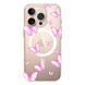 Чехол прозрачный Print Butterfly with MagSafe для iPhone 17 PRO Light Pink