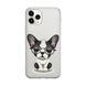Чохол прозорий Print Dogs для iPhone 13 PRO MAX Glasses Bulldog Black