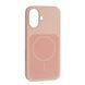 Чохол New Silicone Case with MagSafe для iPhone 17 Gray Pink