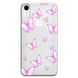 Чохол прозорий Print Butterfly для iPhone XR Light Pink купити