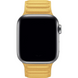 Ремінець Leather Link для Apple Watch 42/44/45/49 mm Yellow